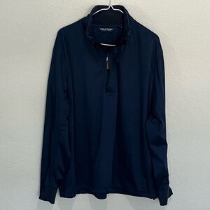 Ralph Lauren Polo Golf 1/4 Zip Pullover Jacket Windbreaker Blue Size Large